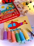 Sand Sticker Art Kit - Set of 10 Stickers and 6 Sand Bottles