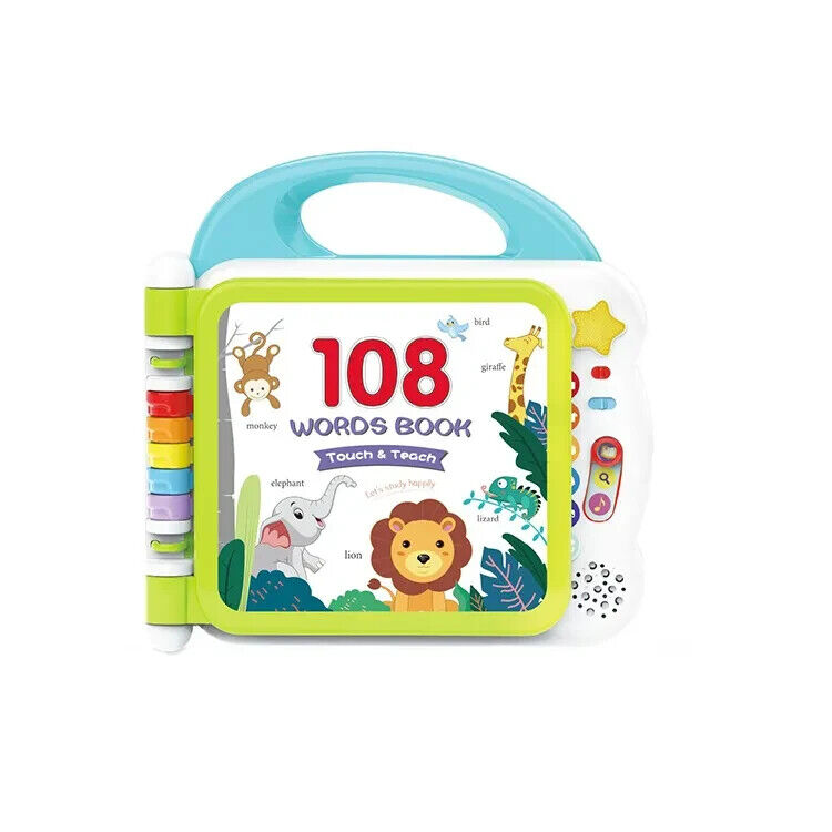 Kids Melody 108 Words Book | 3 Learning Modes, Bluetooth Function & 12 Subjects-108 Sight Words - Image 1