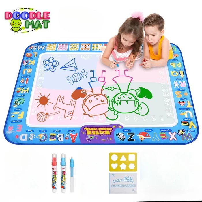 Kids drawing mat, mess-free water doodle pad, educational toy for toddlers, early learning art, image 7