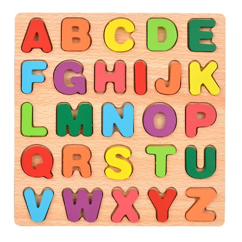 ABC & Math wooden puzzle, educational learning toy, numbers and letters, kids' play, image 3 of 3
