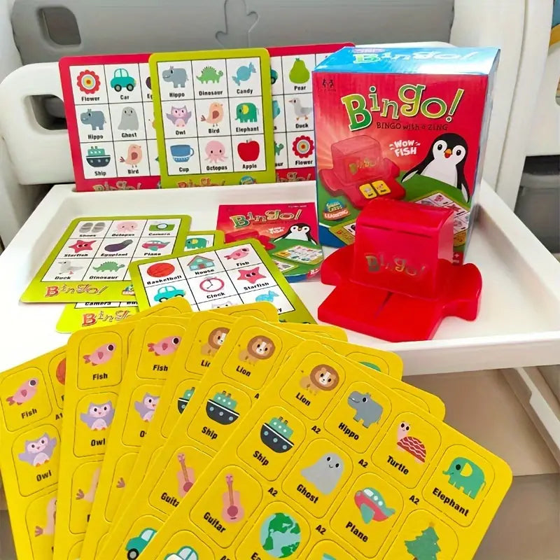 Bingo Penguin Wow Fish | Bingo Cards Toy - Image 3