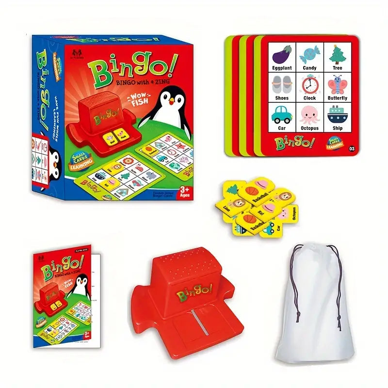 Bingo Penguin Wow Fish | Bingo Cards Toy - Image 7