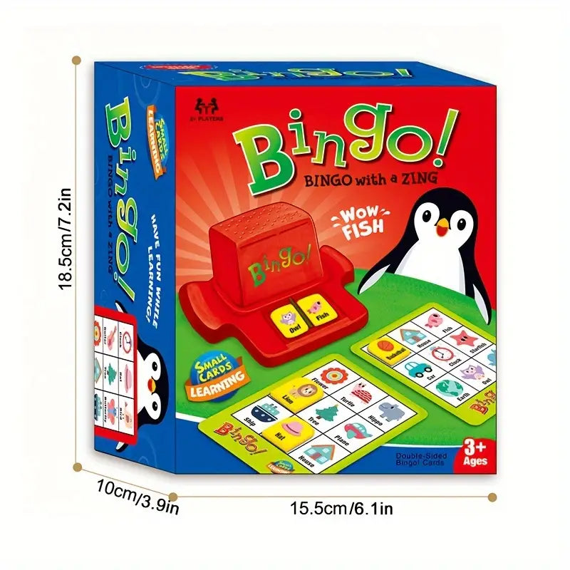 Bingo Penguin Wow Fish | Bingo Cards Toy - Image 10