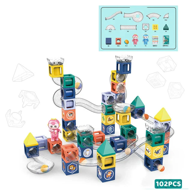 STEM Magic Magnet Blocks | Magnetic Square Run Set - Image 4