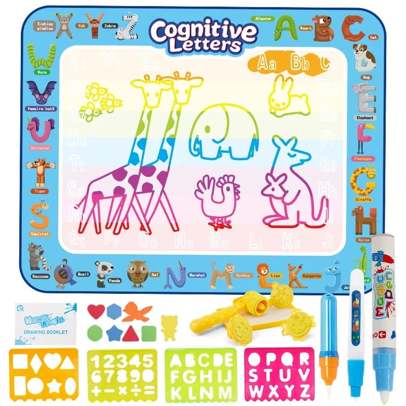 Magic Water Doodle Mat, Mess-Free Kids Drawing Pad, Aqua Mat, drawing toy, educational toy, art for toddlers, image 4