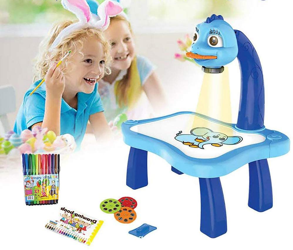 Kids drawing projector table, trace & draw with light and music, image 4 of 11.
