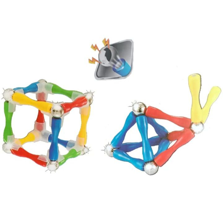 Master Magnetic Construction Blocks | Magnetic Balls & Sticks | 63 & 124 Pcs - Image 4