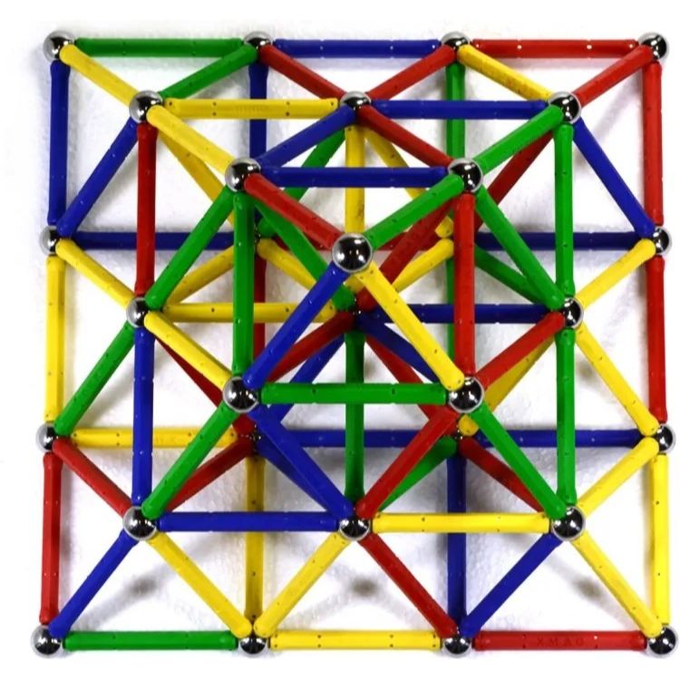 Master Magnetic Construction Blocks | Magnetic Balls & Sticks | 63 & 124 Pcs - Image 7