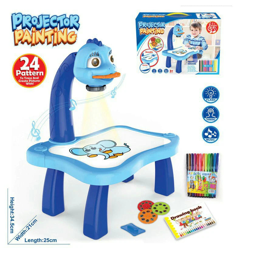 Kids Drawing Projector Table, Trace & Draw, Light & Music - Image 1 of 11