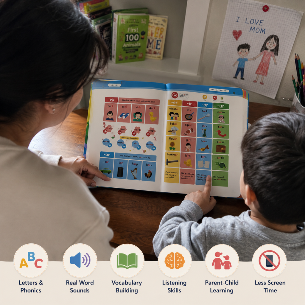 Rechargeable First Phonics Sound Book for Toddlers