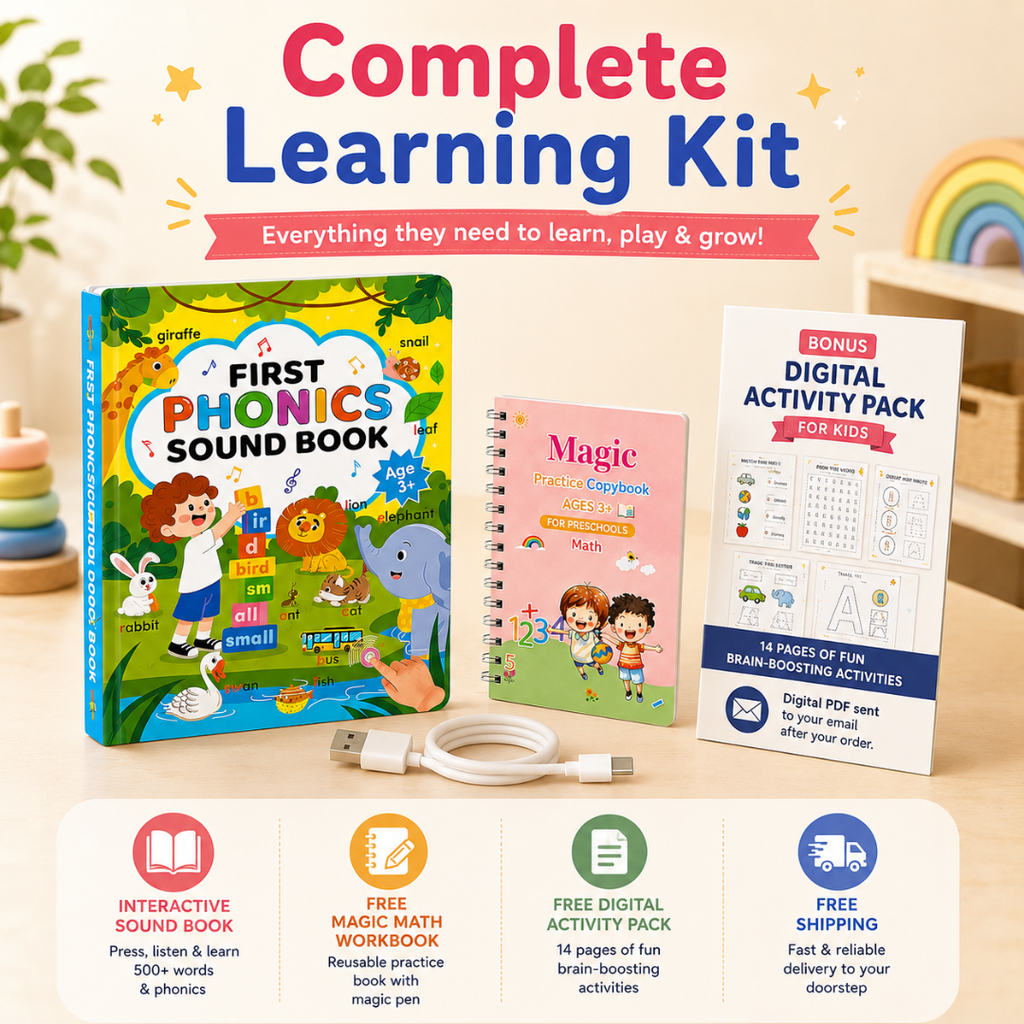 Rechargeable First Phonics Sound Book for Toddlers