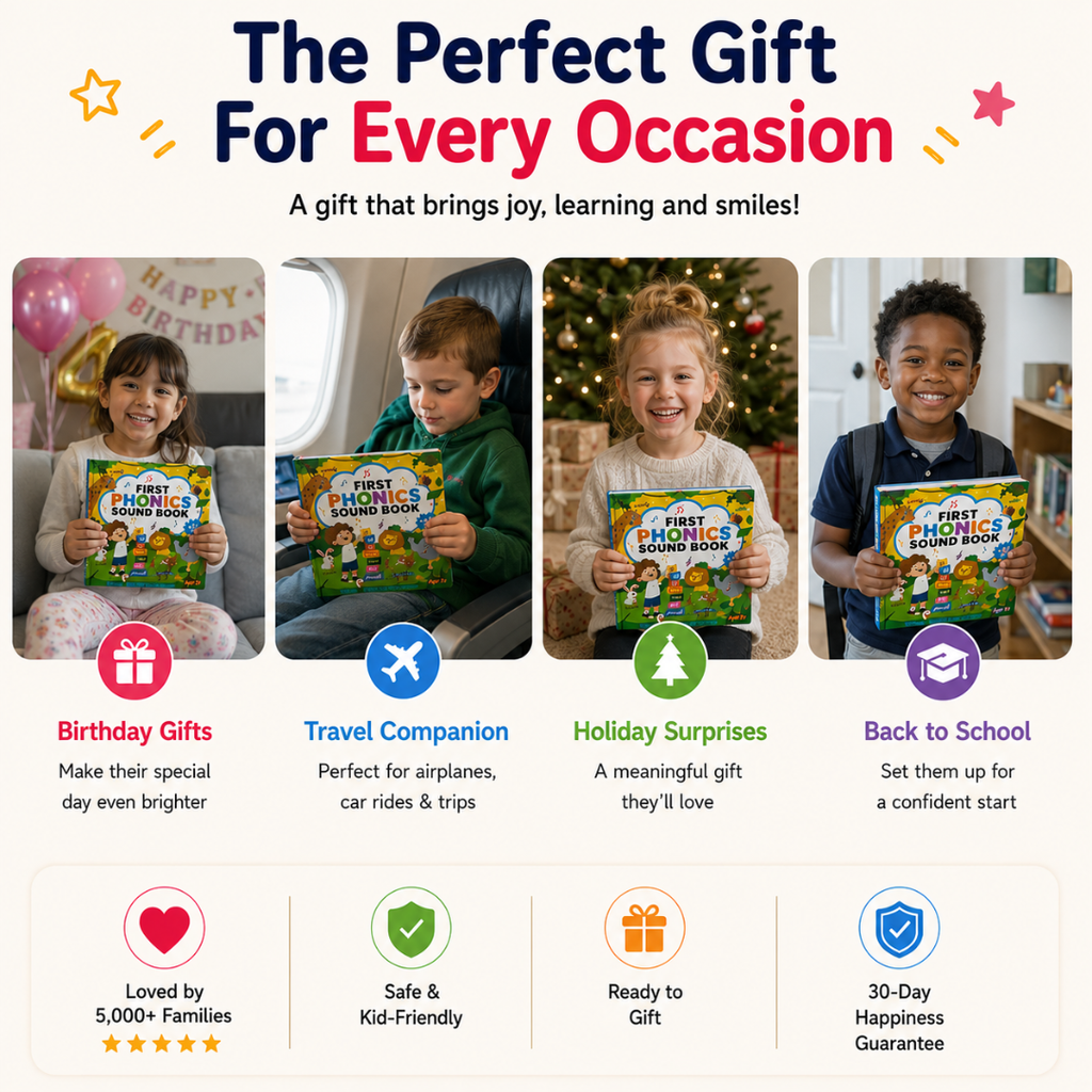 Rechargeable First Phonics Sound Book for Toddlers