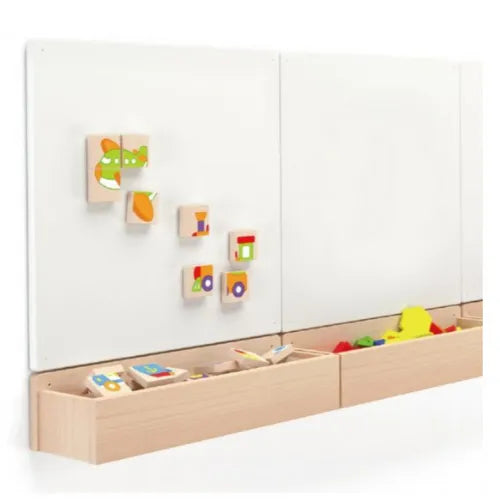 Magnetic Puzzle Block 32pcs Set Transportation