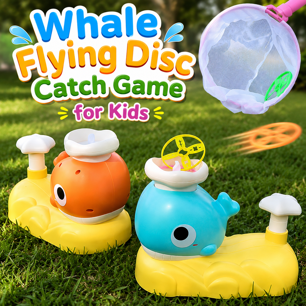 Whale Catching Game Flying Disc Launcher