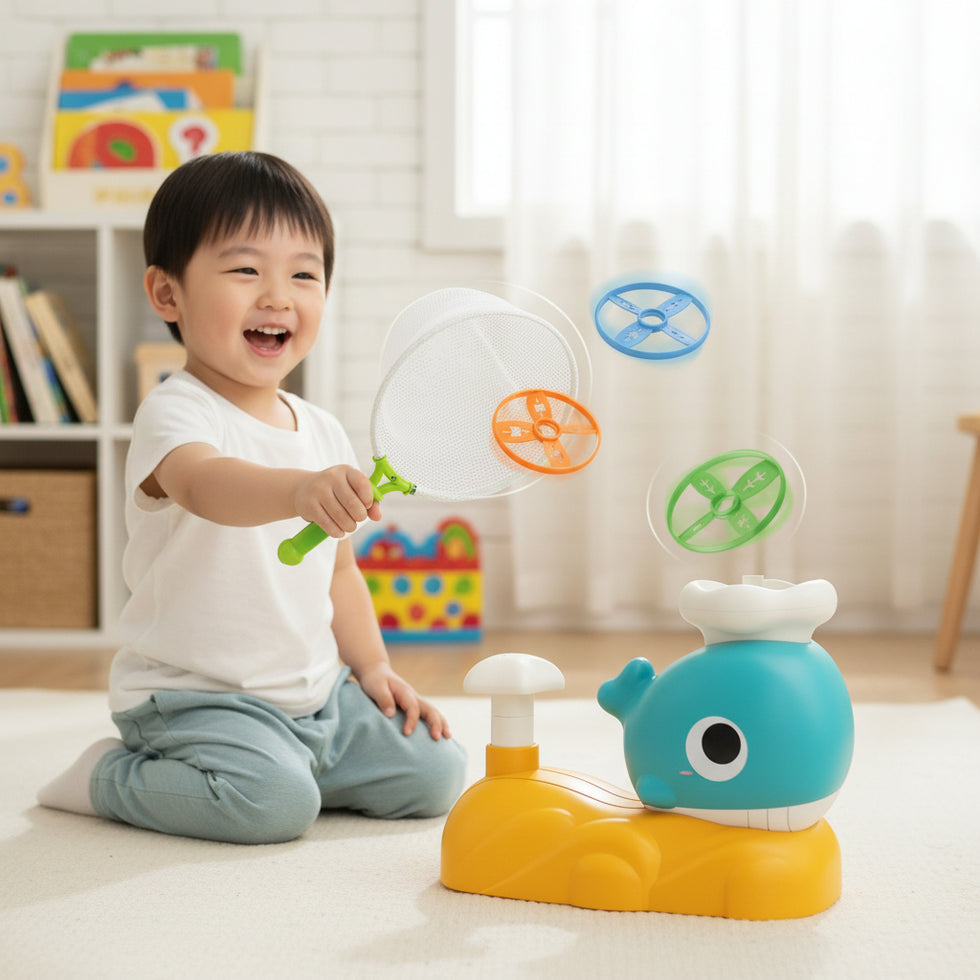Whale Catching Game Flying Disc Launcher
