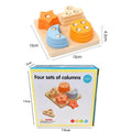 Four Sets Of Columns | Shape Sorter Wooden Toy - Image 4